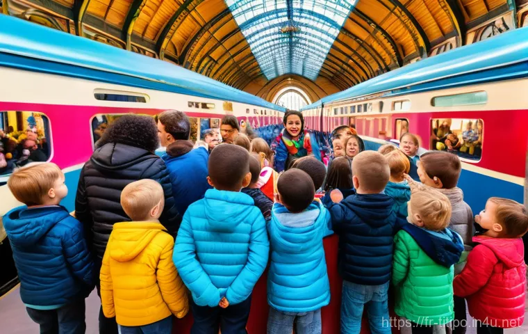 띠띠뽀의 팬들과 함께하는 이벤트 - Prompt 1: Grand Railway Adventures**