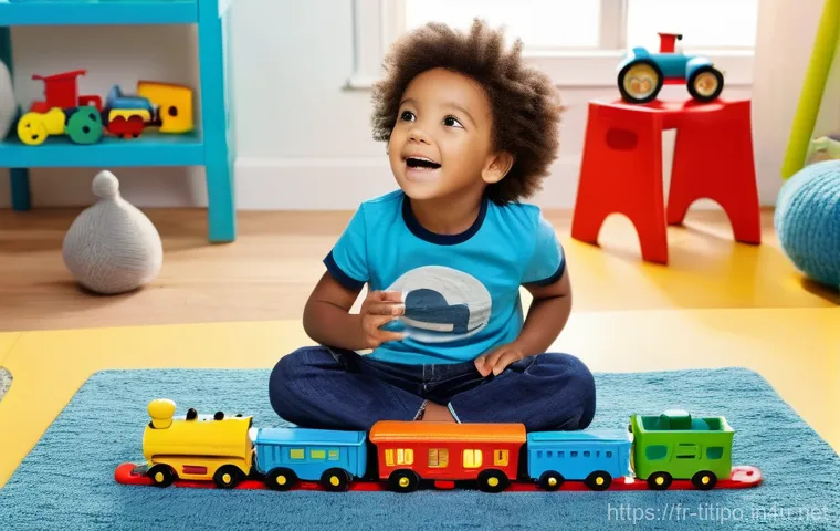 띠띠뽀 캐릭터별 인기 조사 - **Prompt:** "A vibrant and joyful scene of a young child, approximately 5 years old, with sparkling,...