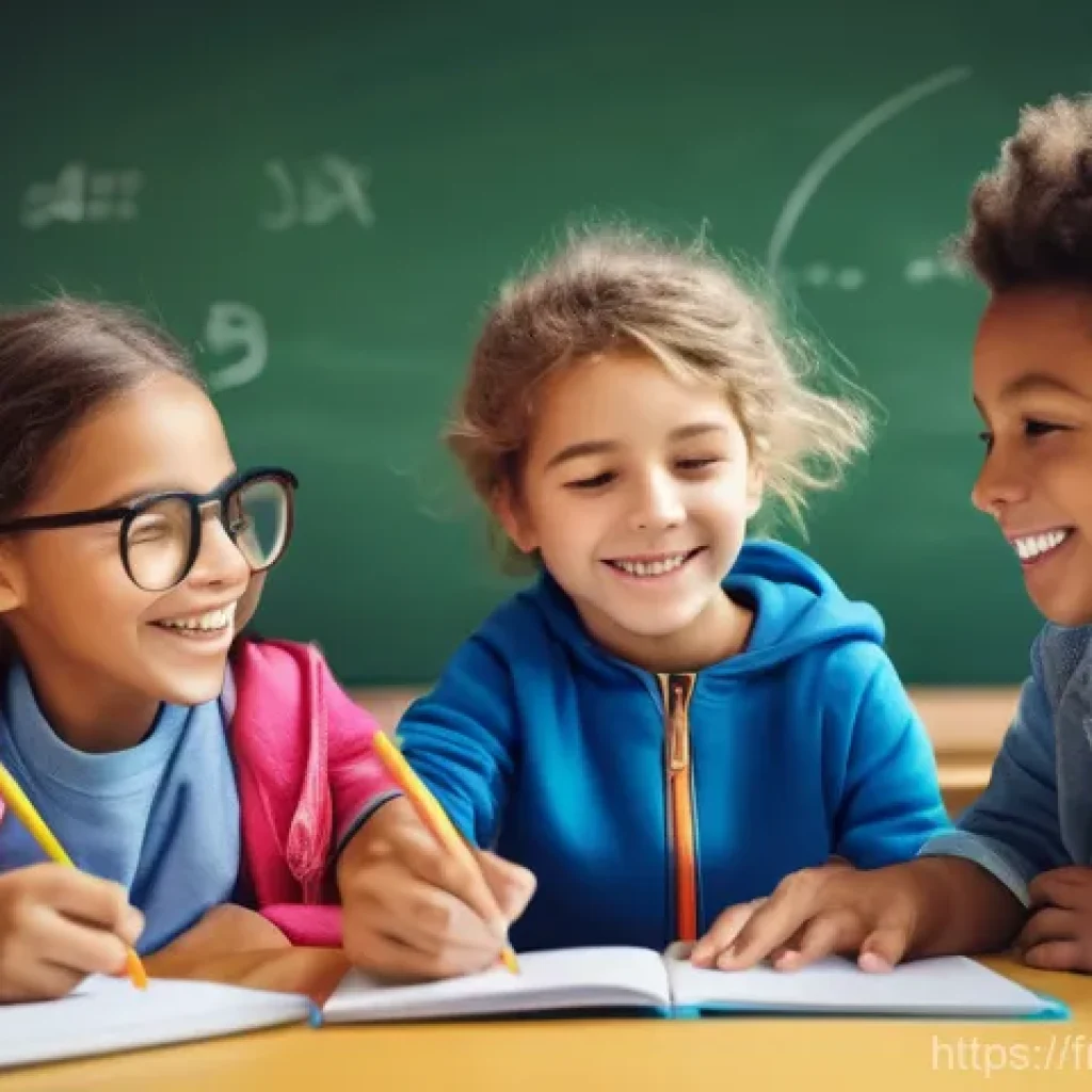 띠띠뽀 콘텐츠의 사회적 가치를 확장 - **Prompt:** A vibrant and dynamic illustration of a diverse group of French children, aged approxima...