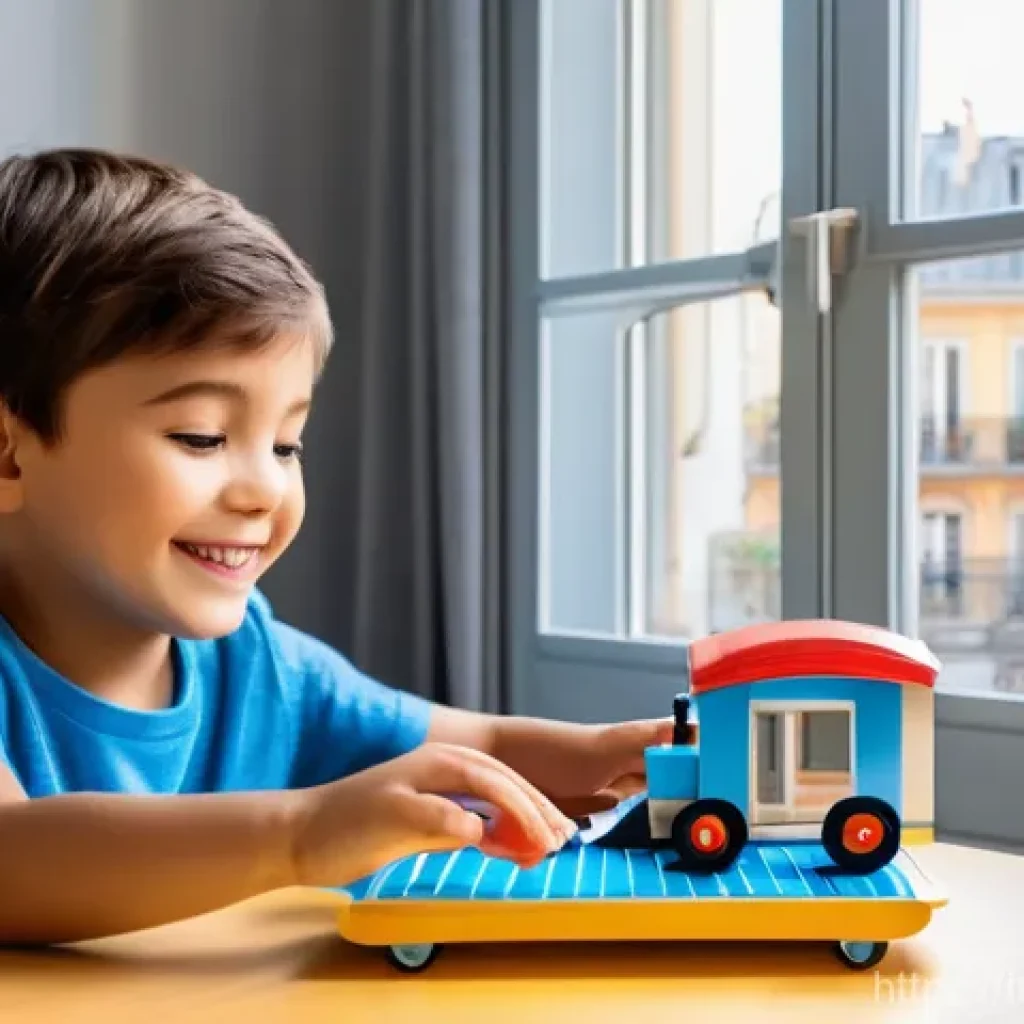 띠띠뽀 애니메이션의 콘텐츠 확장 - **"Interactive Titipo Learning Adventure in a French Home"**
    A cheerful, brightly lit scene insi...