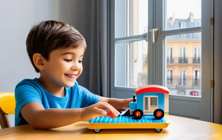 띠띠뽀 애니메이션의 콘텐츠 확장 - **"Interactive Titipo Learning Adventure in a French Home"**
    A cheerful, brightly lit scene insi...