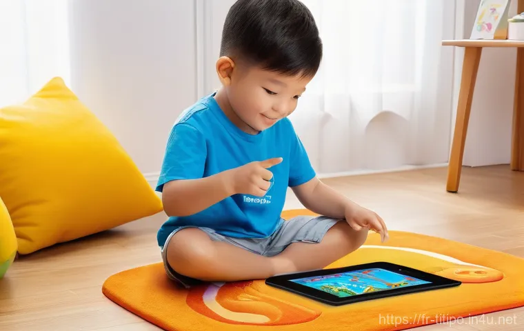 띠띠뽀와 AI 기술 접목 - **Prompt 1: Personalized Learning Adventure with Titipo**
    "A brightly lit, cozy children's room,...