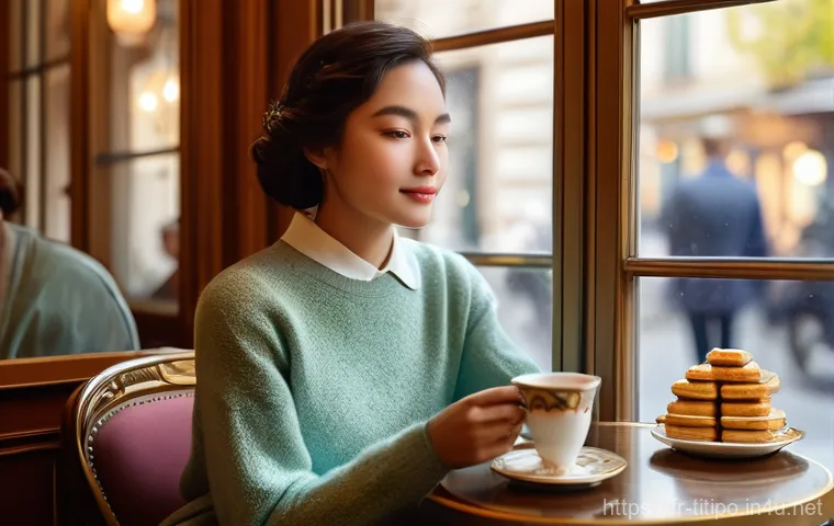 띠띠뽀와 함께하는 창의성 키우기 - **Prompt 1: Embracing the Unknown**
    A young woman, elegantly dressed in a chic, comfortable swea...