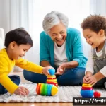 띠띠뽀 OST 앨범 발매 정보 - **Prompt:** A cozy and brightly lit living room filled with warmth and laughter. A diverse group of ...