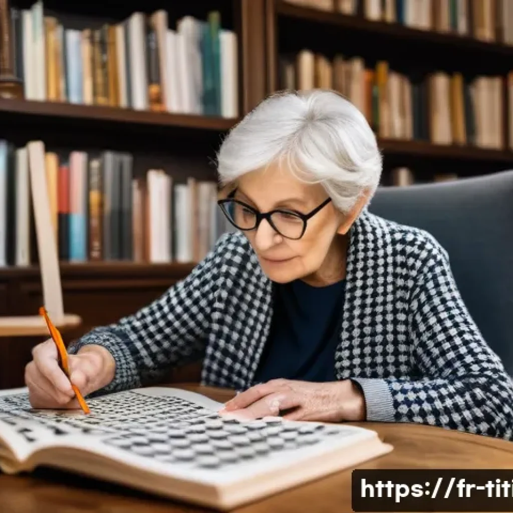 띠띠뽀 퀴즈 및 퍼즐 활동 - A cozy living room scene in a modern Parisian apartment, featuring an elderly woman with short gray ...