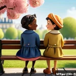 Home 22 띠띠뽀 캐릭터들의 철학 - A heartwarming scene featuring two playful cartoon characters, Titi and Gogo, enjoying a peaceful af...