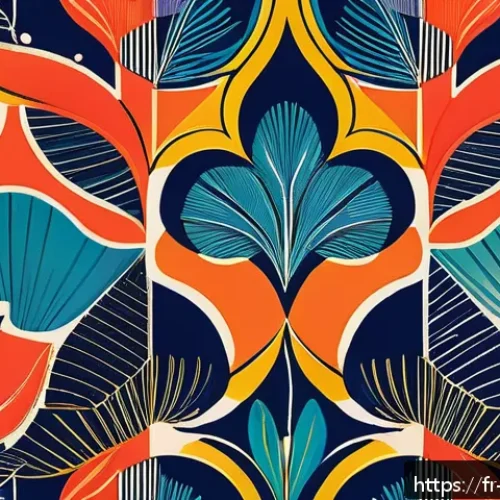 Home 33 띠띠뽀와 협업 가능한 분야 - A vibrant and unique graphic universe featuring a sophisticated blend of abstract shapes, bold color...
